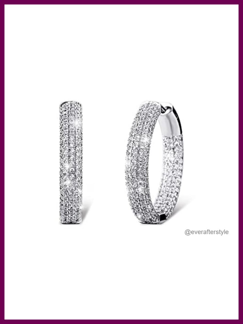 14K Gold Plated Cubic Zirconia Huggie Hoop Earrings Hypoallergenic Cuff